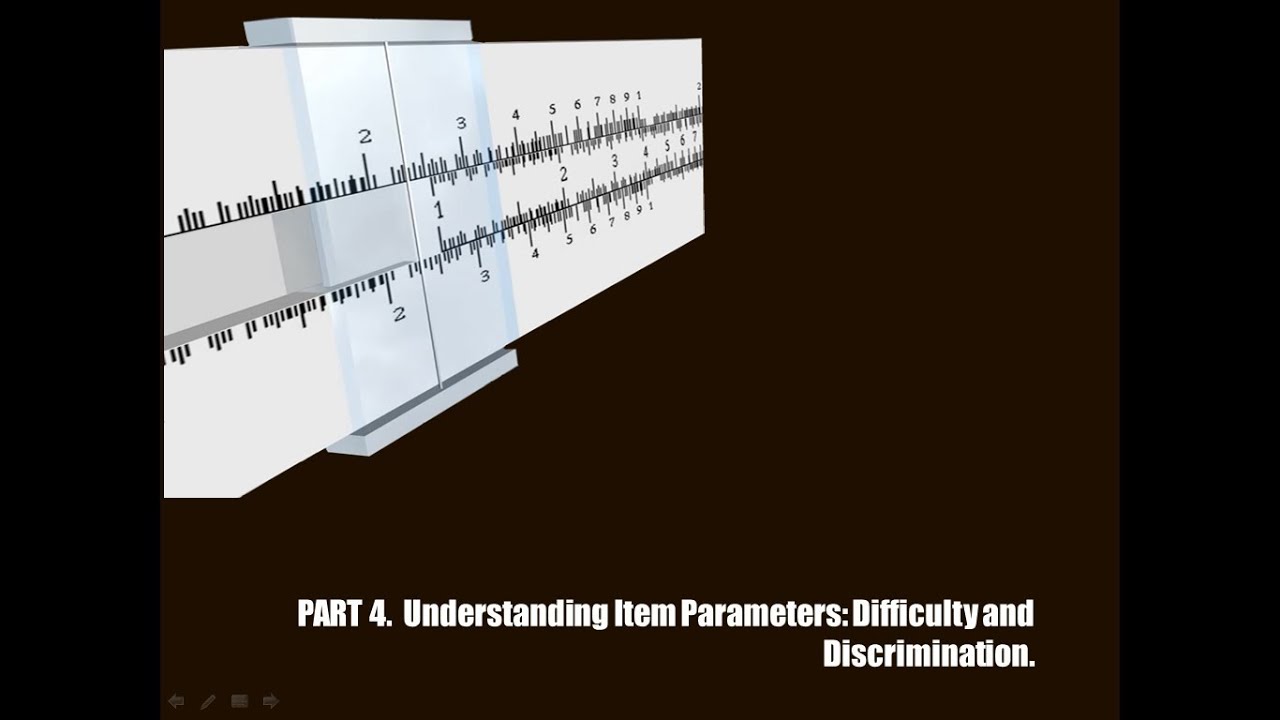 A Conceptual Introduction to Item Response Theory: Part 4. Understanding Item Parameters