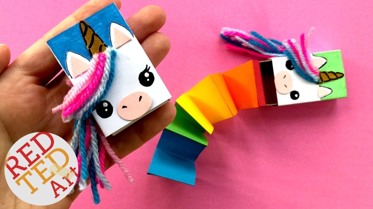 Secret Unicorn Notebook DIY - Matchbox Unicorn DIY - Cutest Unicorn DIY ever