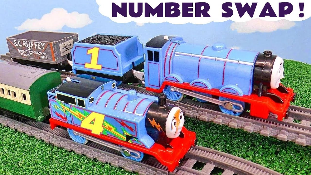 Number Swap Toy Train Story with Thomas and Gordon