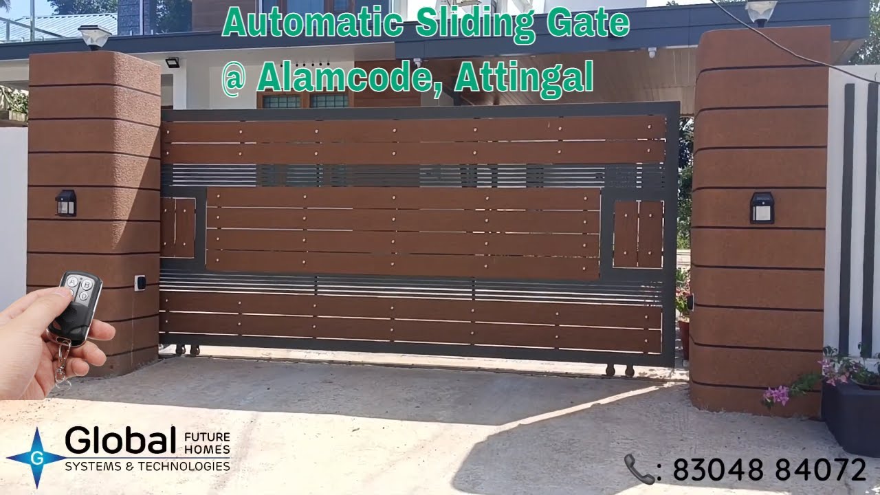 Automatic Sliding Gate installed at Alamcode, Attingal | Gate Automation in Kerala 📞9562204964