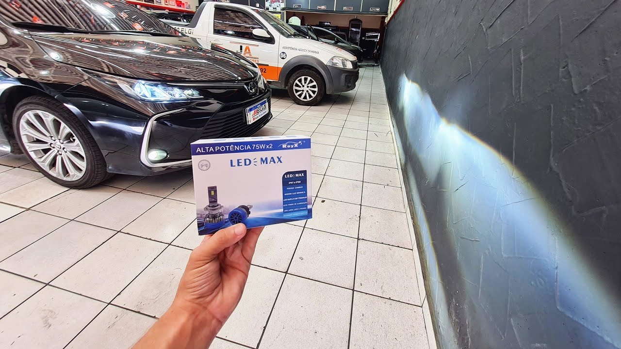 Toyota Corolla 2022 Lâmpadas Ultra Led Max 15000lumens Faróis Baixo e Alto