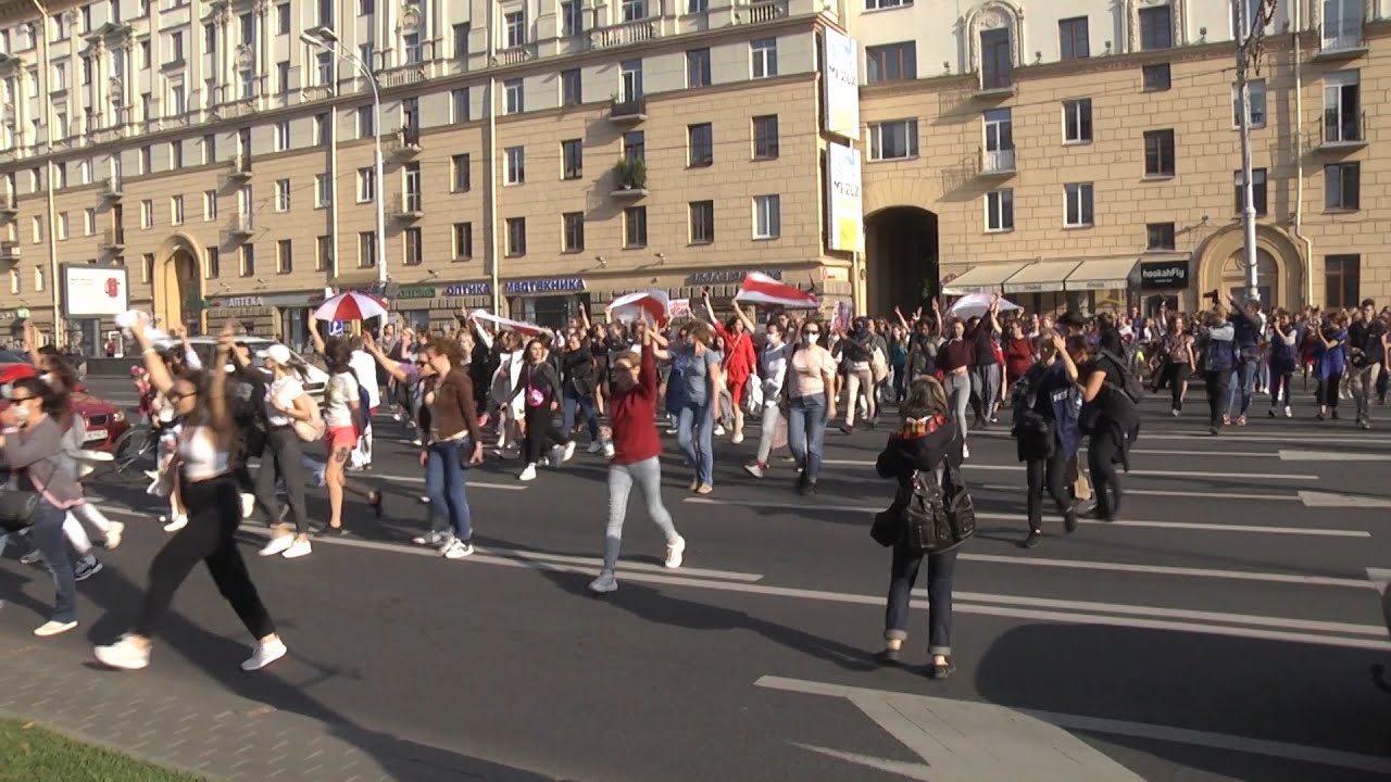 Dozens Arrested As Police Disperse Women Protesting Against Lukashenka