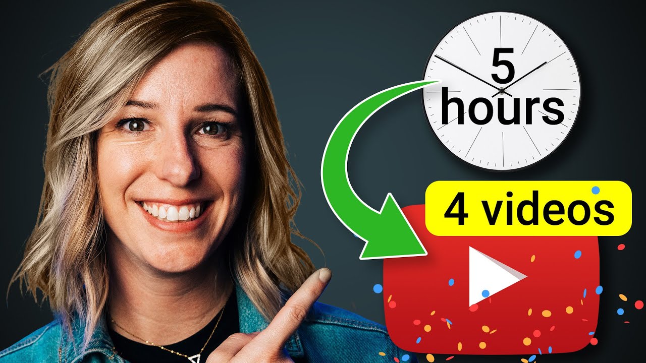 How to Create MORE Videos in LESS Time! (5-Hours Per Week)