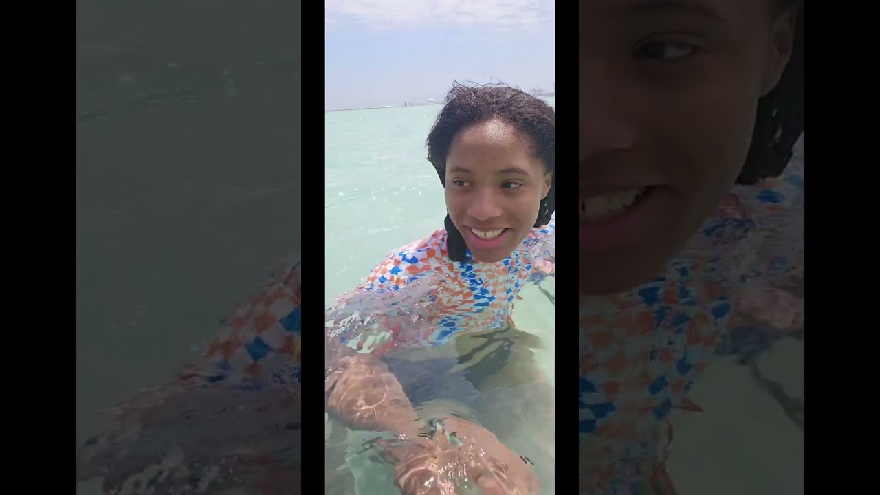 Un día hermoso con la amiga mía a la Boca Chica