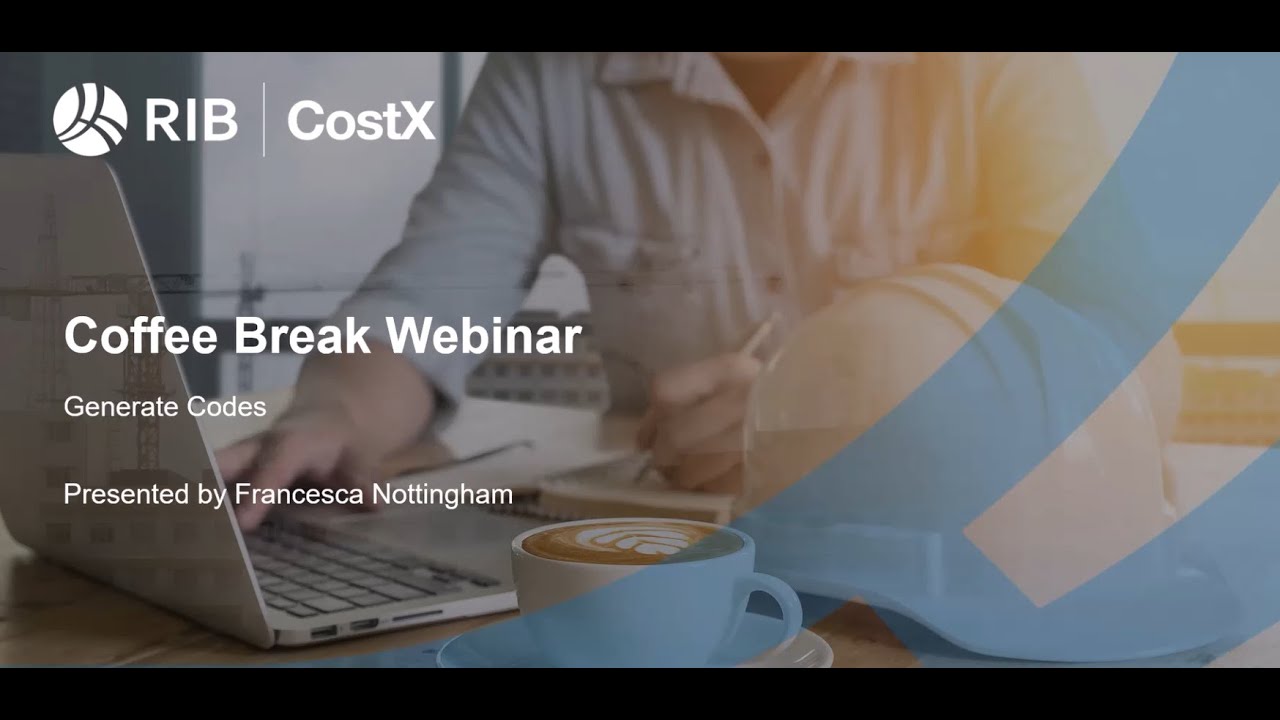 RIB CostX Coffee Break - Generating Codes