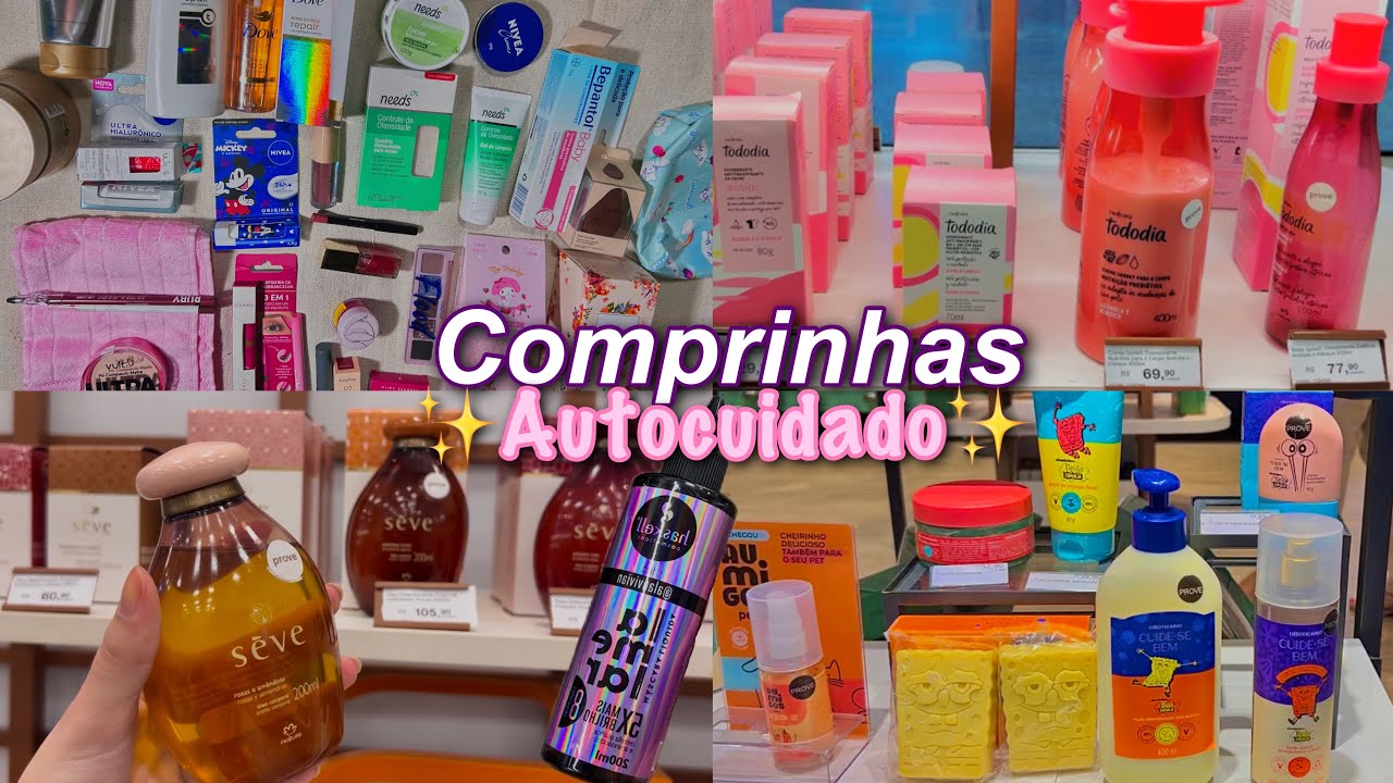 Comprinhas de autocuidado + tour|•Perfumaria•Farmácia|#skincare#cabelo#autocuidado #maquiagem #fyp