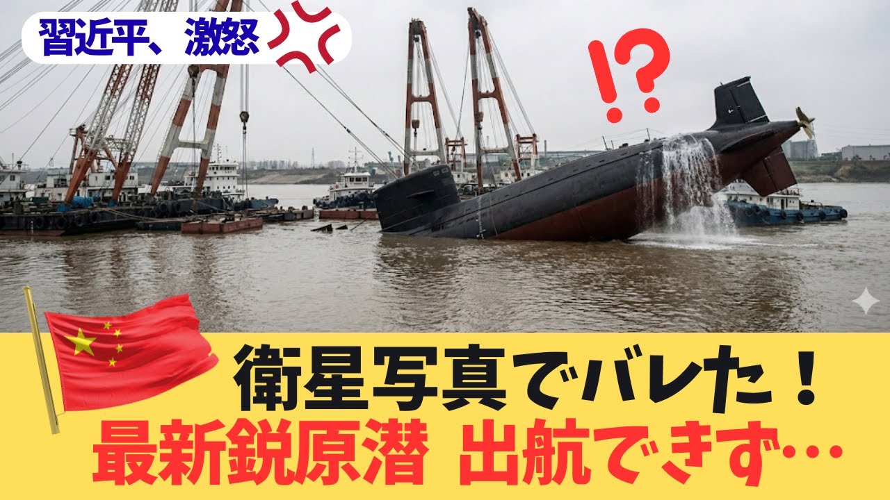 【衛星画像でバレた】中国の最新鋭「原子力潜水艦」、出港する前にドックで沈没！必死の隠蔽工作もアメリカに全部見られていた…