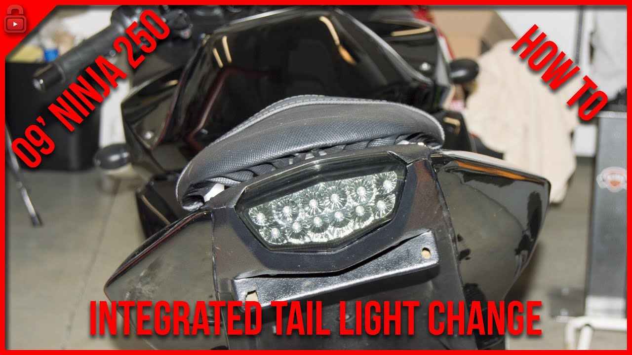 2009 Ninja 250 Integrated Taillight Installation