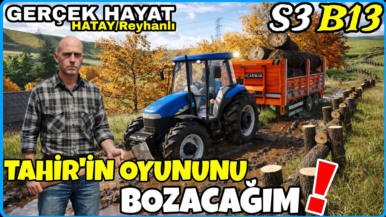 FIRTINADA YIKILAN AĞAÇLARI KESTİK🔸️TAHİR GİZLİ STOK YAPIYOR🔸️BEN DE YAPACAĞIM🔸️FS25 GERÇEK HAYAT
