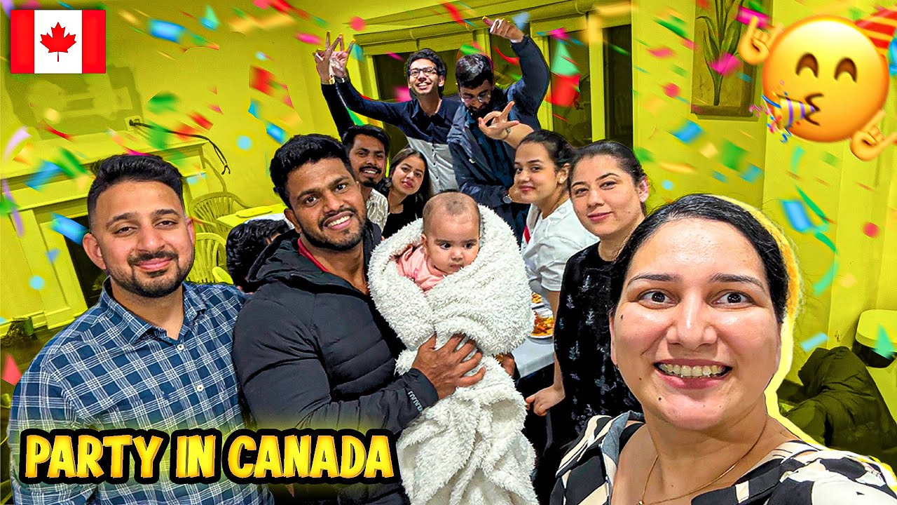 Party in Canada🇨🇦| Hazu mili apni friend se🤝🐣| Bhot din bad mile dosto se❤️bhot masti kari🧿❤️