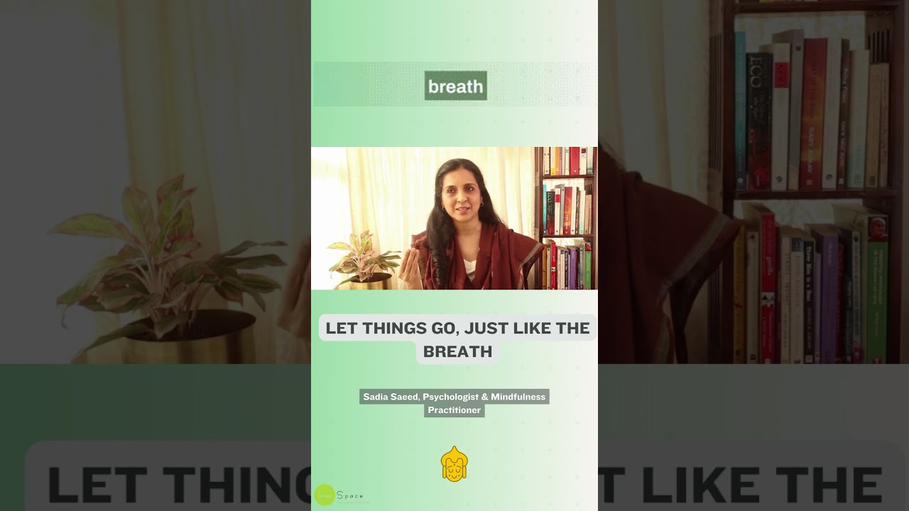 Let Things Go, Just Like The Breath #mentalhealth #innerawareness #meditation #mindfulness #shorts