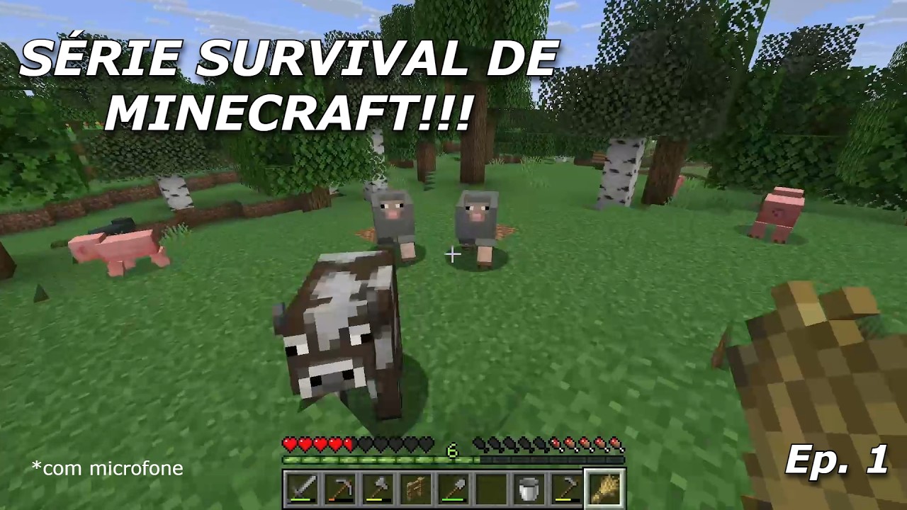COMEÇO DA SÉRIE SURVIVAL!! MINECRAFT SURVIVAL Ep 1