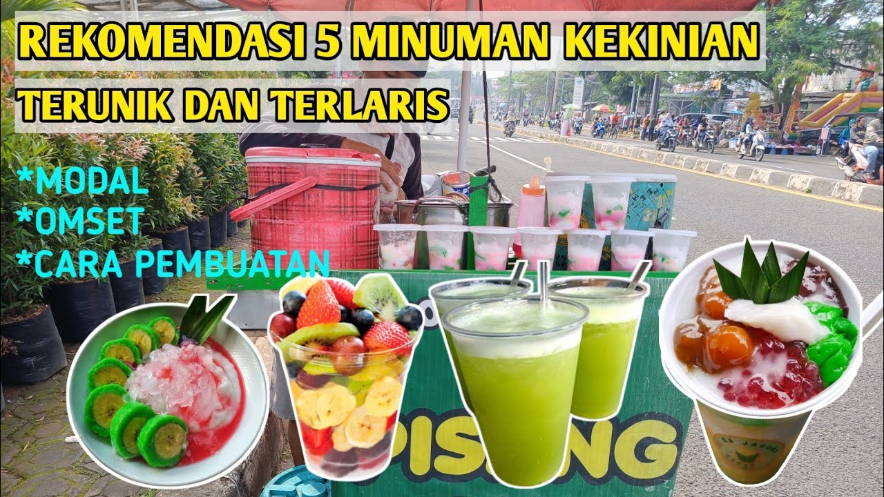 REKOMENDASI MINUMAN KEKINIAN TERUNIK DAN TERLARIS !! BERIKUT MODAL, OMSET DAN CARA PEMBUATANNYA !!