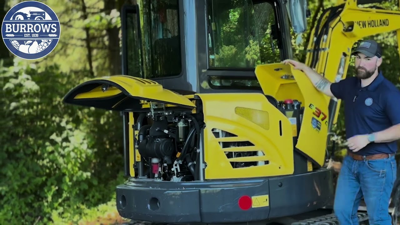 New Holland E37C compact excavator walk around (Burrows Equipment)