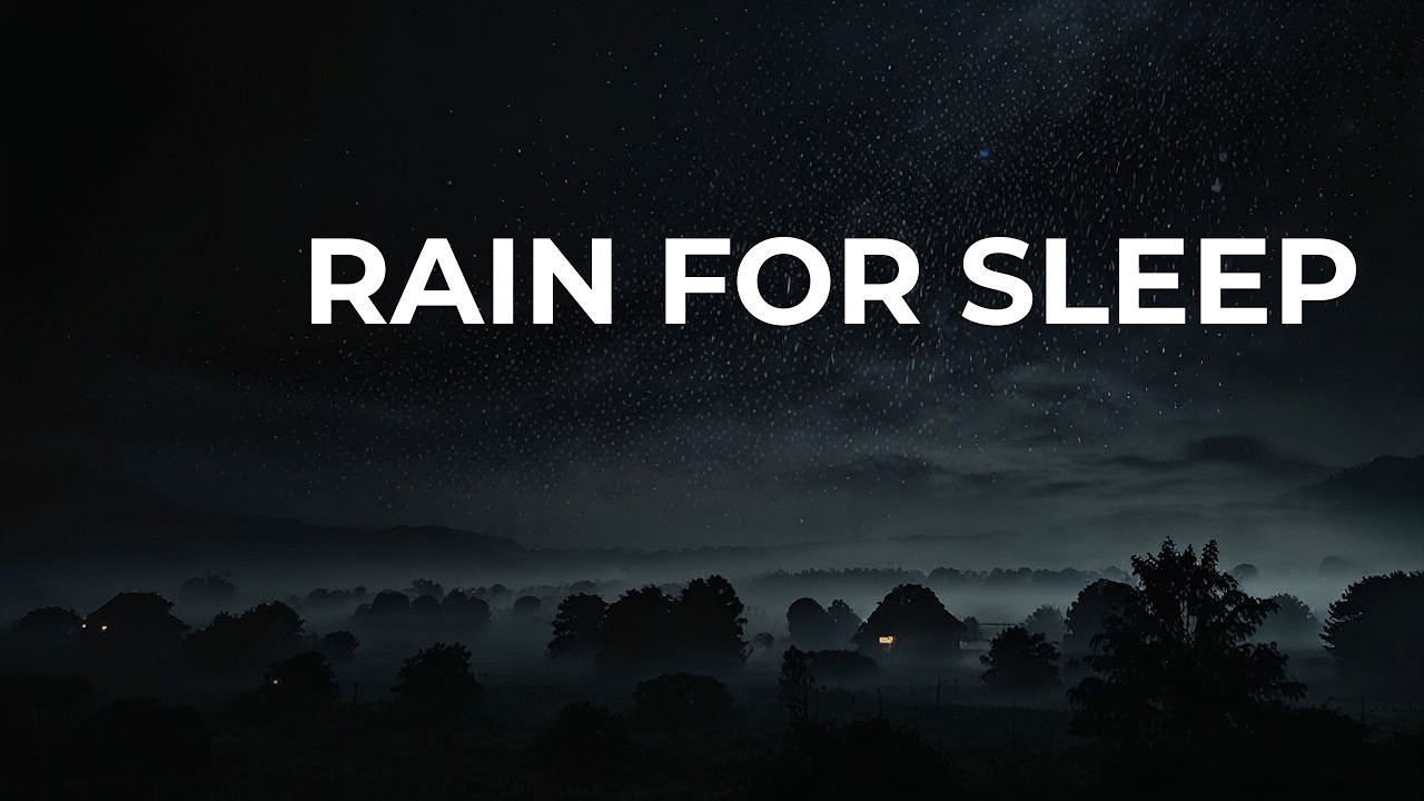 Black Screen Rain 🌙 10H Deep Sleep for Light Sleepers