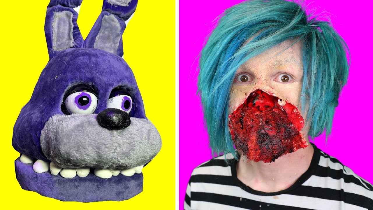 Robby Tries 31 Five Nights at Freddys Costumes, SXF Makeup and Last Minute DIY Costumes