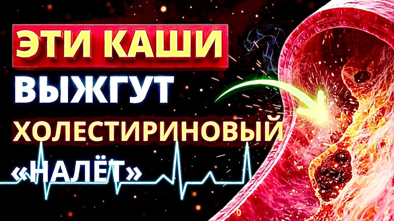 Мало кто знает, АТЕРОСКЛЕРОЗ ТРЕПЕЩЕТ ПЕРЕД ЭТИМИ КАШАМИ КАК ПЕРЕД ОГНЁМ! Чистят сосуды за 7 дней