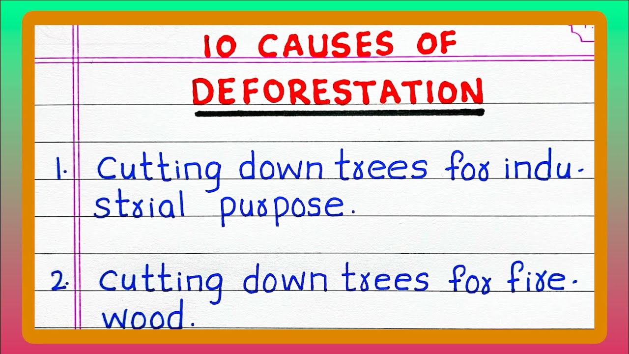 Causes of Deforestation | 10 Causes of Deforestation
