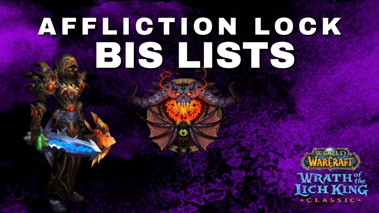 Affliction Lock BiS Lists (Pre-Raid & Phase 1)