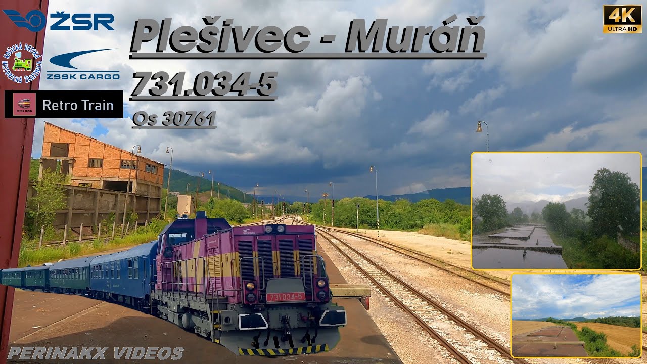4K Cabview ► Plešivec – Muráň / ŽSR 165 / Os 30761 / 731.034 ► Zabudnutá trať