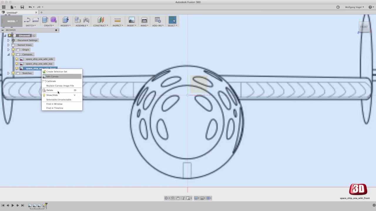 Fusion 360 - Canvas