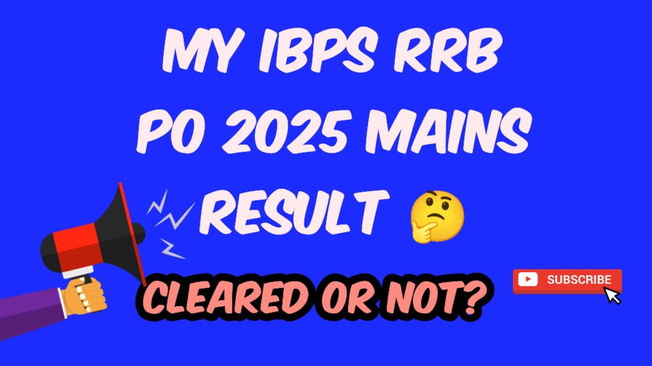 My Rrb po 2025 mains result 🤔 In or Out? 