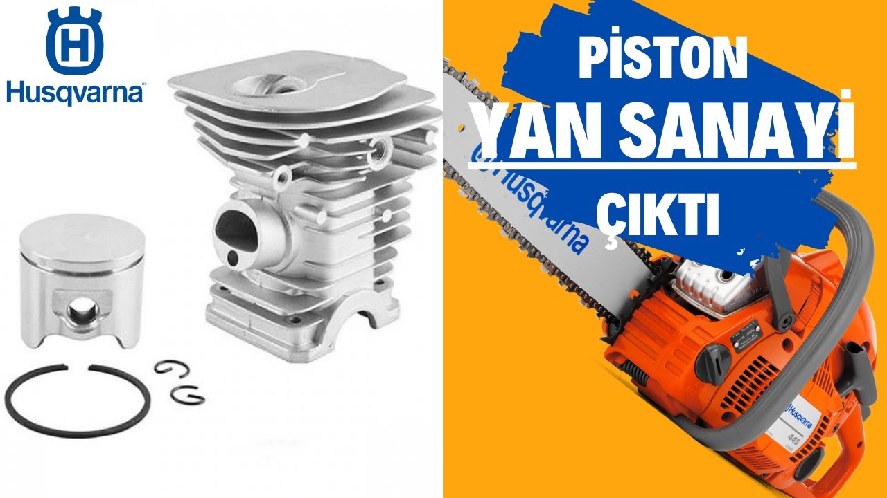 HUSQVARNA 345 MOTORLU TESTERE PİSTON DEĞİŞİMİ NASIL YAPILIR.(rebuild piston replacement)