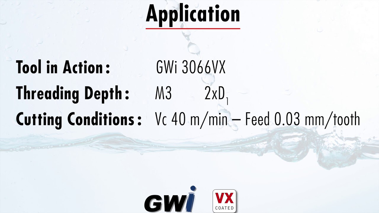 DC Swiss - The NEW Thread Whirl Cutter with internal coolant - GWi3000 Series