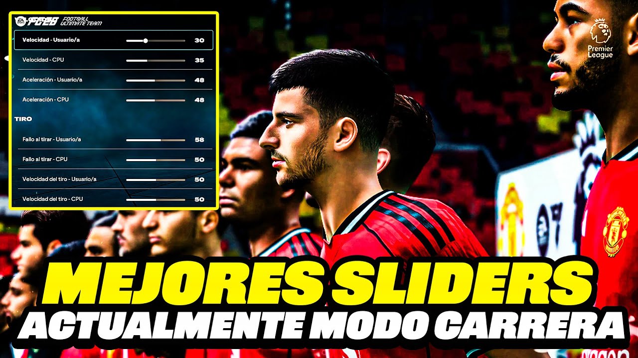 Mejores SLIDERS REALISTAS Para tu MODO CARRERA ENTRENADOR EA FC 26