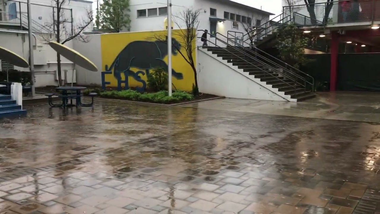 Benjamin Franklin High School, Los Angeles, CA. Rain Event