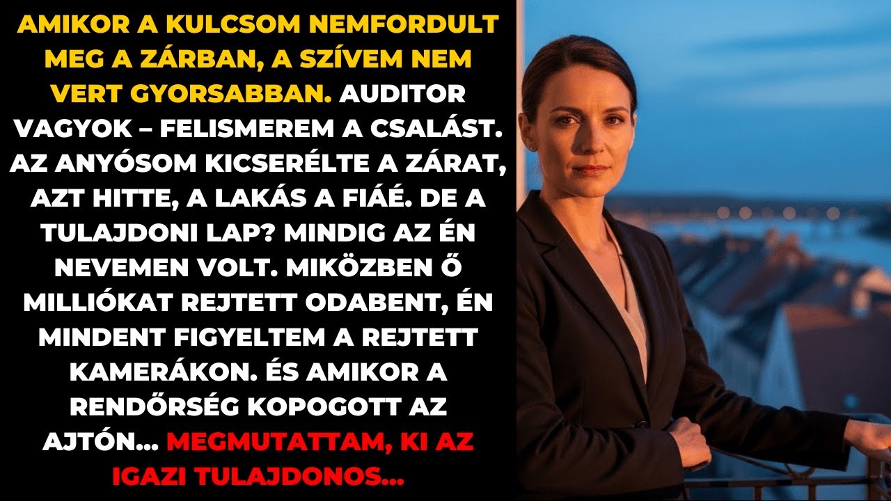 Anyósom lecserélte a zárat a lakásomon. Nem tudta, hogy a jelzáloghitel az én nevemen van