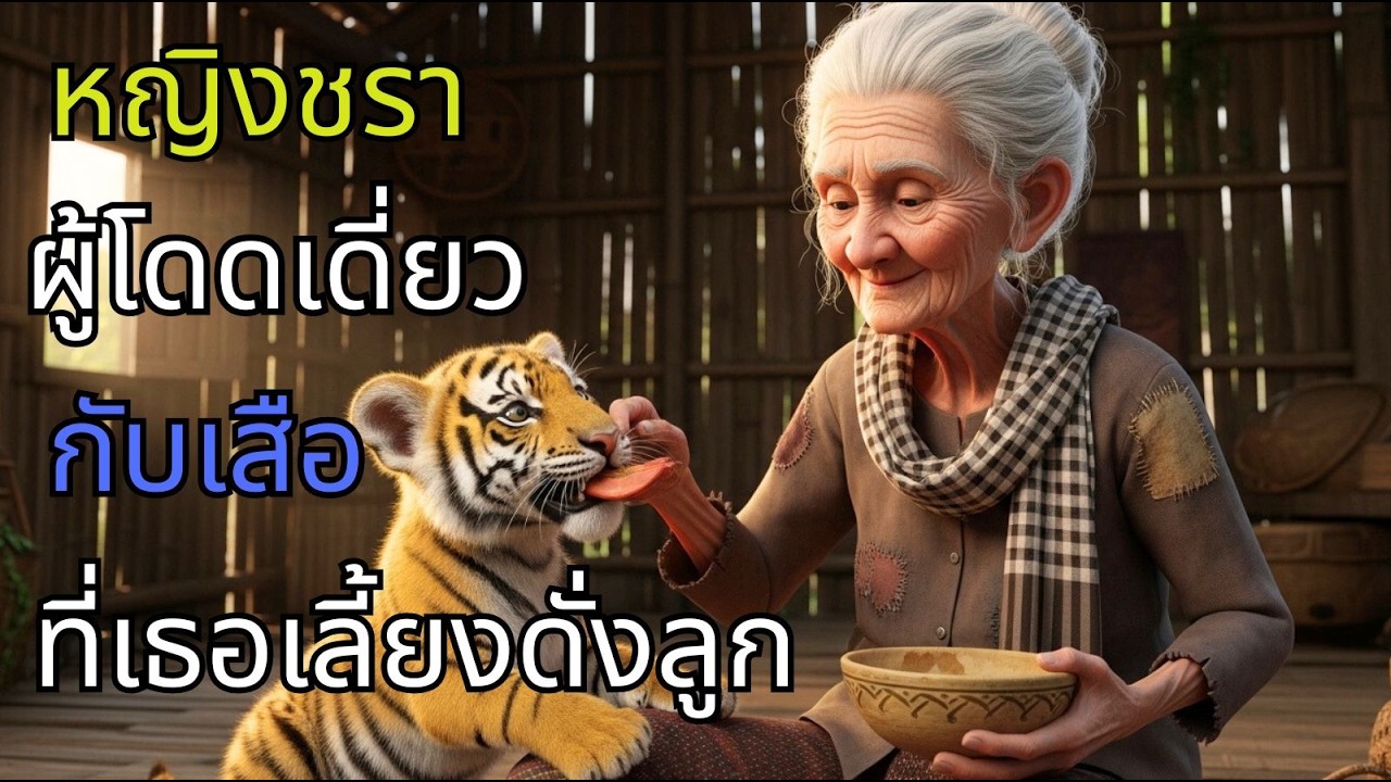 ความเมตตาของหญิงชรากับลูกเสือตัวน้อยที่ไม่มีใครต้องการ| นิทาน, นิทานพื้นบ้าน, ตำนานI
