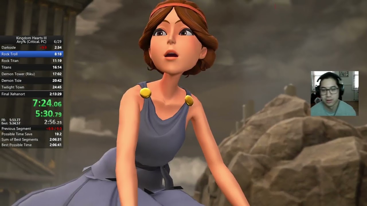 KH3 Crit Any% Speedrun [2:12:15 Loadless]