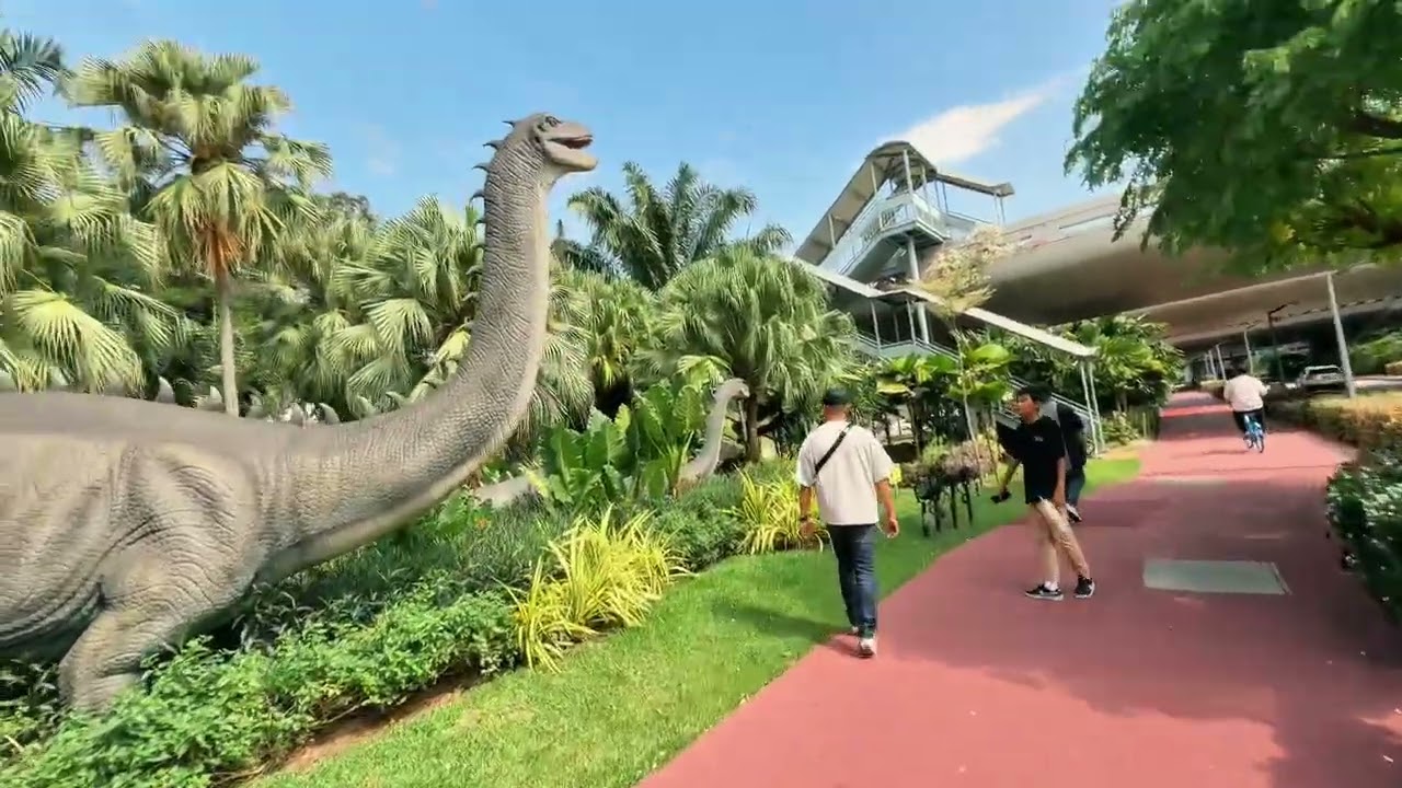 A walk at Jurassic Mile, Changi Airport.