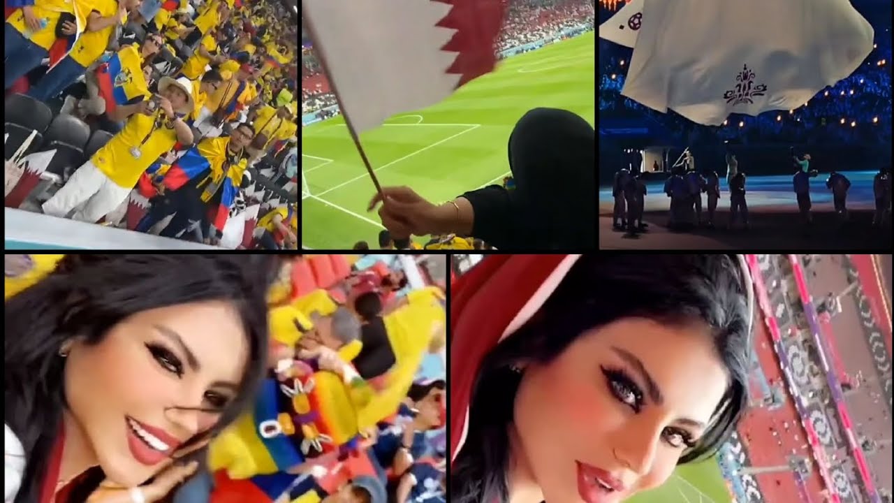 الجزء الثاني من تغطية حليمة بولند لافتتاحية كأس العالم بقطر وأول مباراة⚽️ بين قطر والاكوادور 🇶🇦🇪🇨