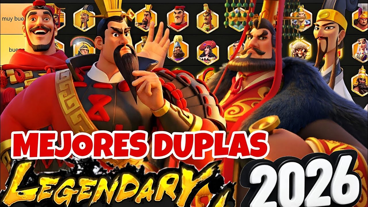MEJORES DUPLAS LEGENDARIAS 2026 -  RISE OF KINGDOMS