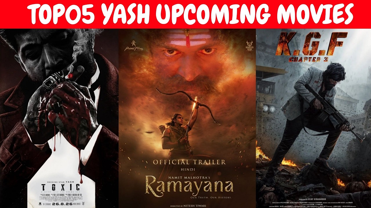 Top 5 Upcoming Rocking Star YASH Movies List 2026-27 With Release Date & Cast 💥 | Ramayana |