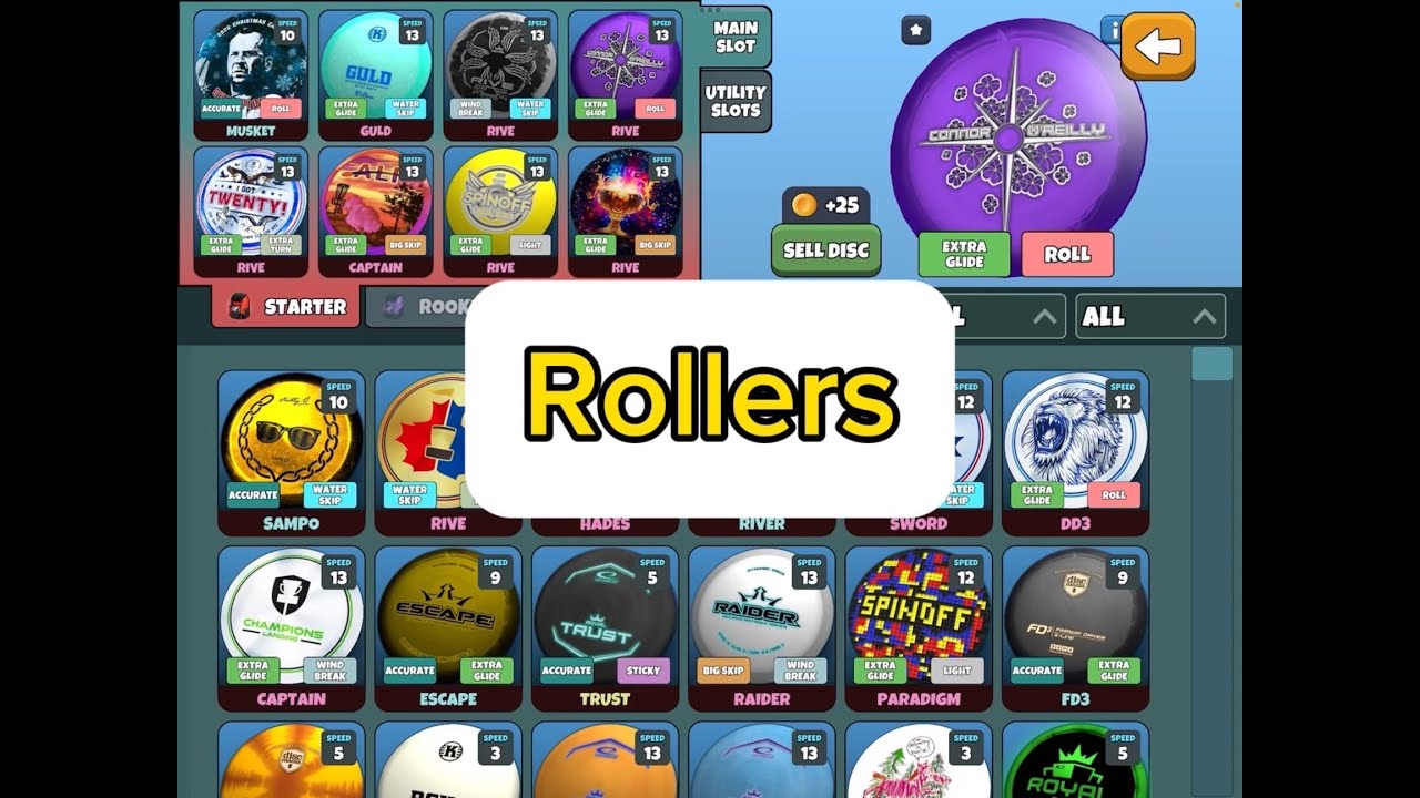 Ролики! Когда и как их бросать: Долина диск-гольфа