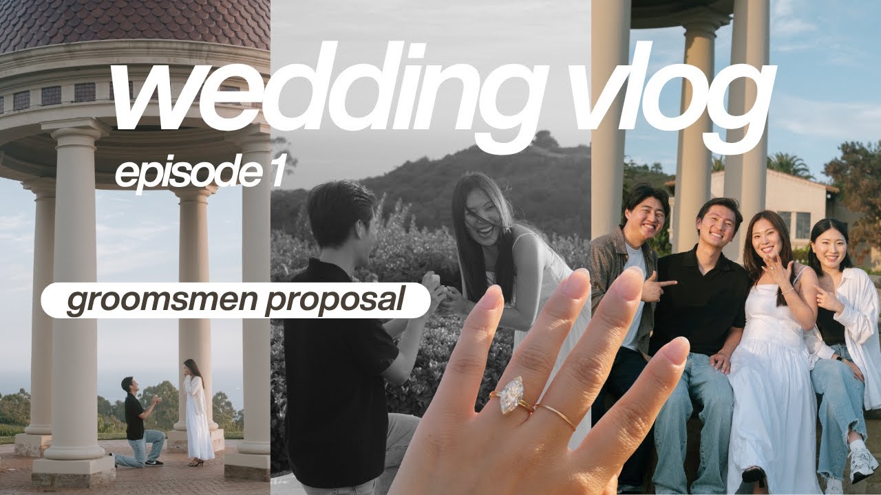 WEDDING VLOG EP. 1 | Asking Groomsmen + Engagement Party Prep + LA Event!