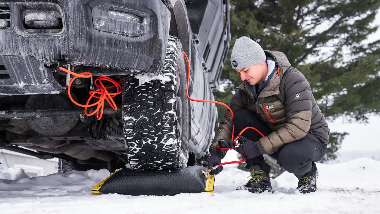 Un GADGET pour niveler une Van ou Caravane - Emuk Airlift