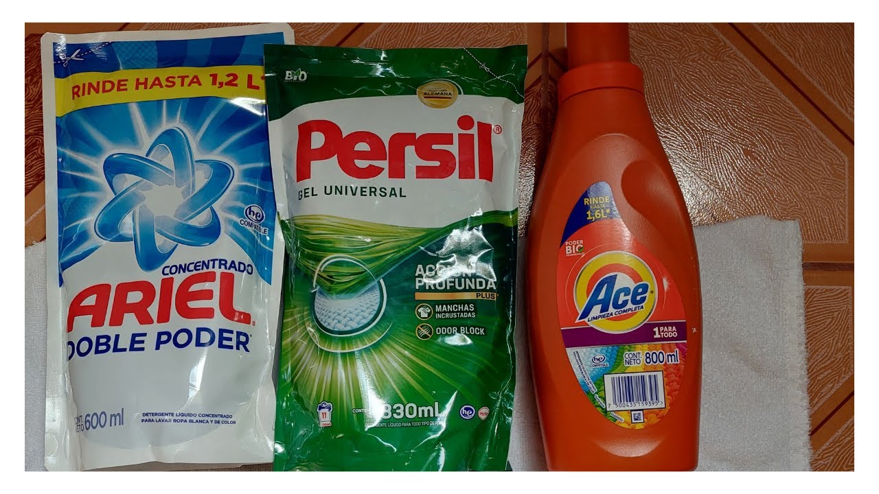 Cual es el mejor? Ace, Ariel o Persil