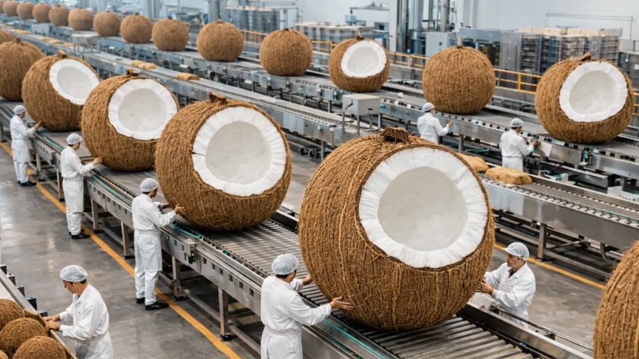 You Won’t Believe How 1 MILLION Coconuts Turn into Oil (Factory Secrets)