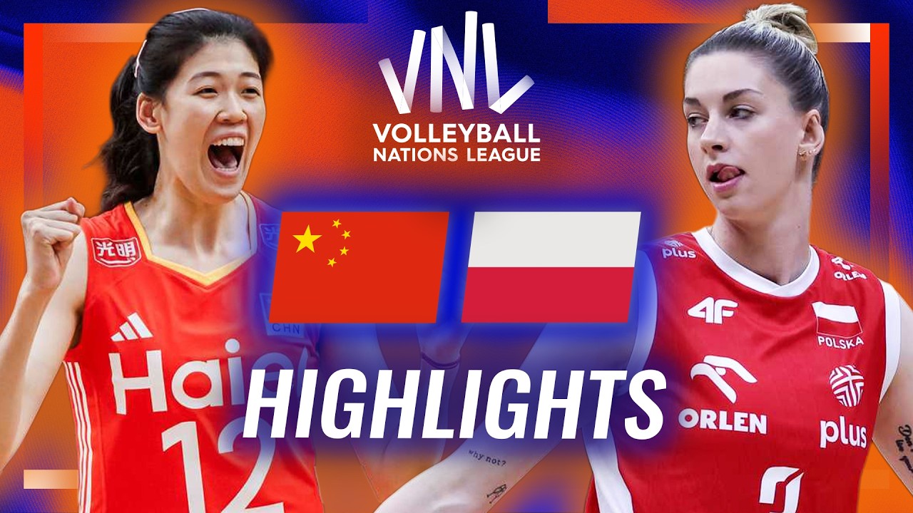 China 🇨🇳 vs. Poland 🇵🇱 - Highlights | Week 1 | Women's VNL 2026