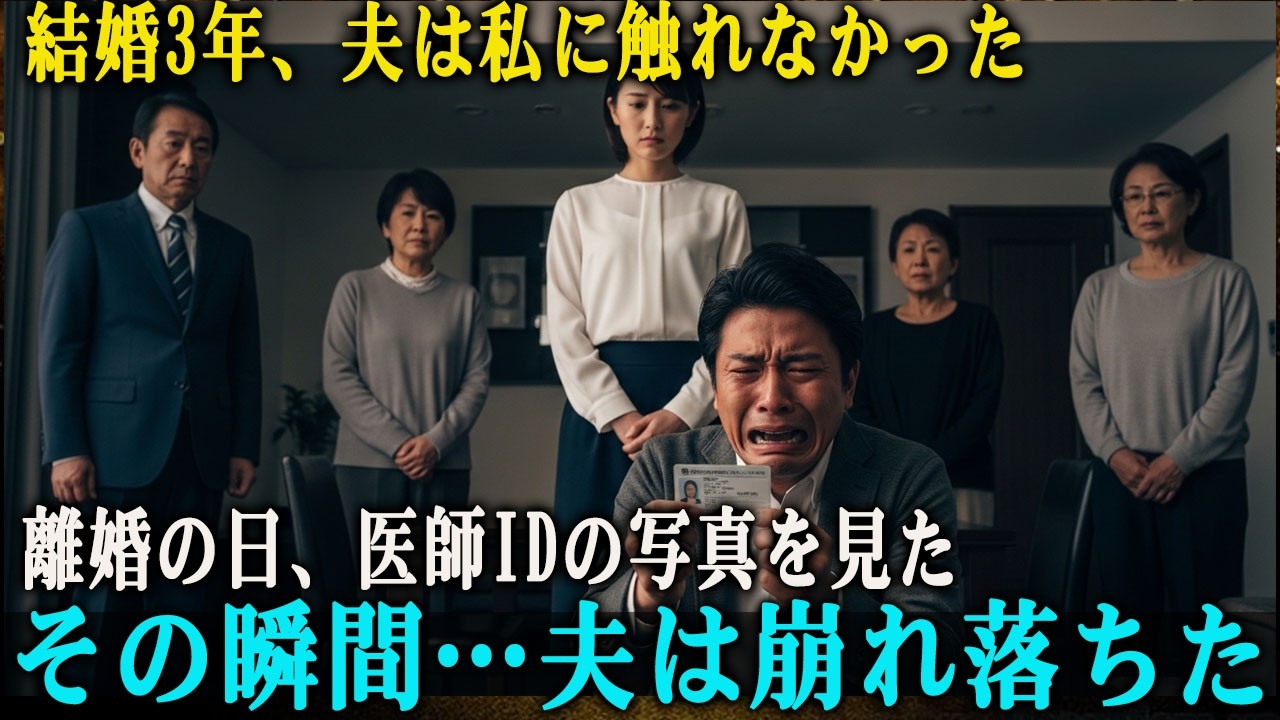 結婚3年、夫は一度も私に触れなかった——だが離婚の日、私の医師IDカードの写真を見た瞬間、彼はその場で崩れ落ちた。隠されていた真実とは。