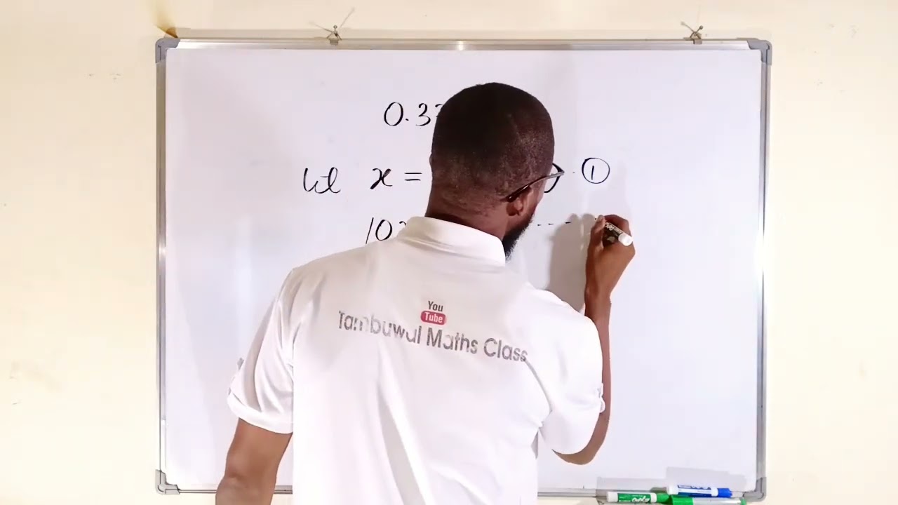 How to convert non terminating recurring decimal numbers to fractions