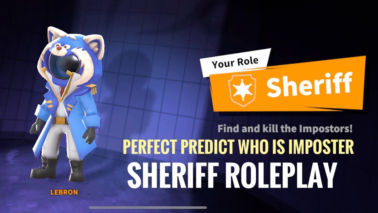 SUPER SUS MVP | SHERIFF ROLEPLAY | 1000IQ | LEBRON GAMEPLAY
