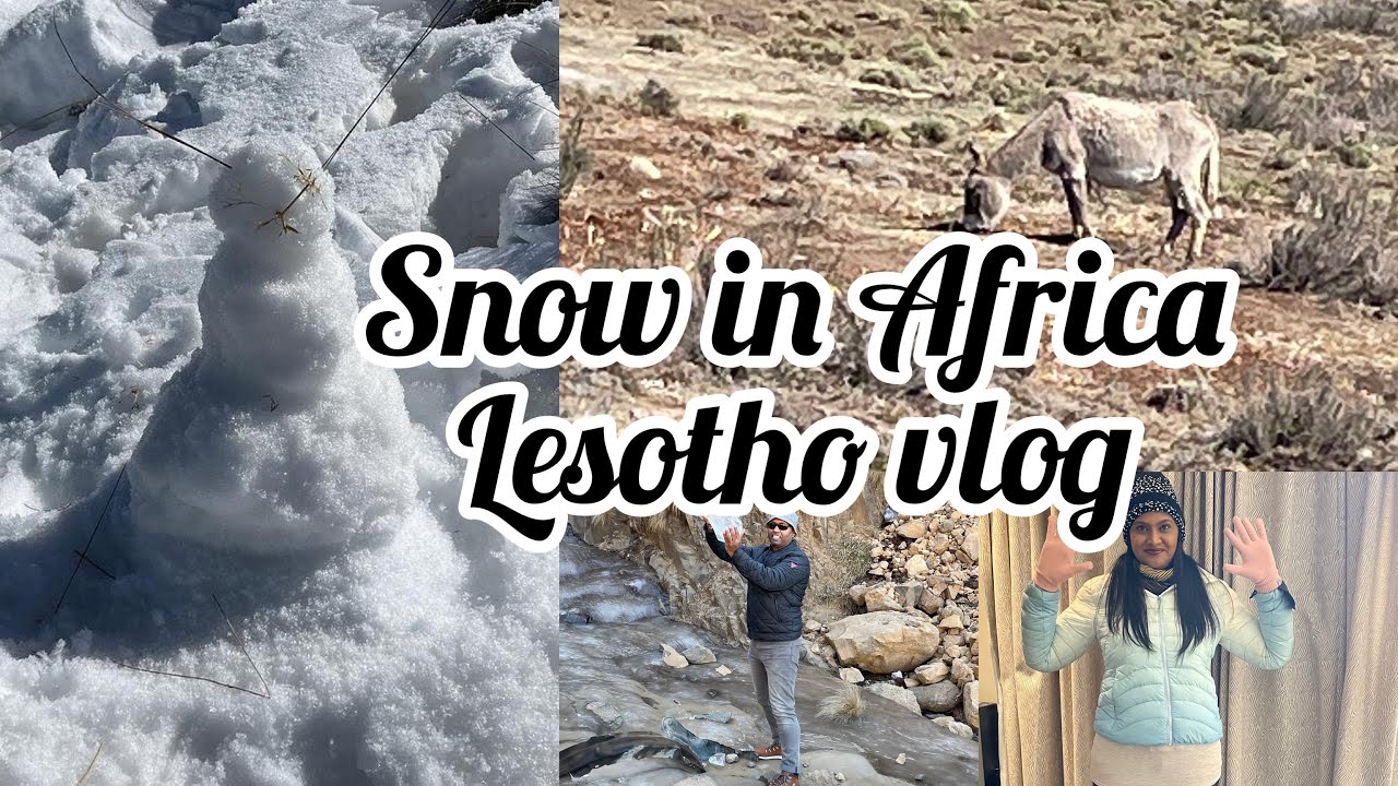 VLOG: Заснеженные горы Лесото || Южноафриканский YouTube-блогер || Снег в Африке || Перевал Сани