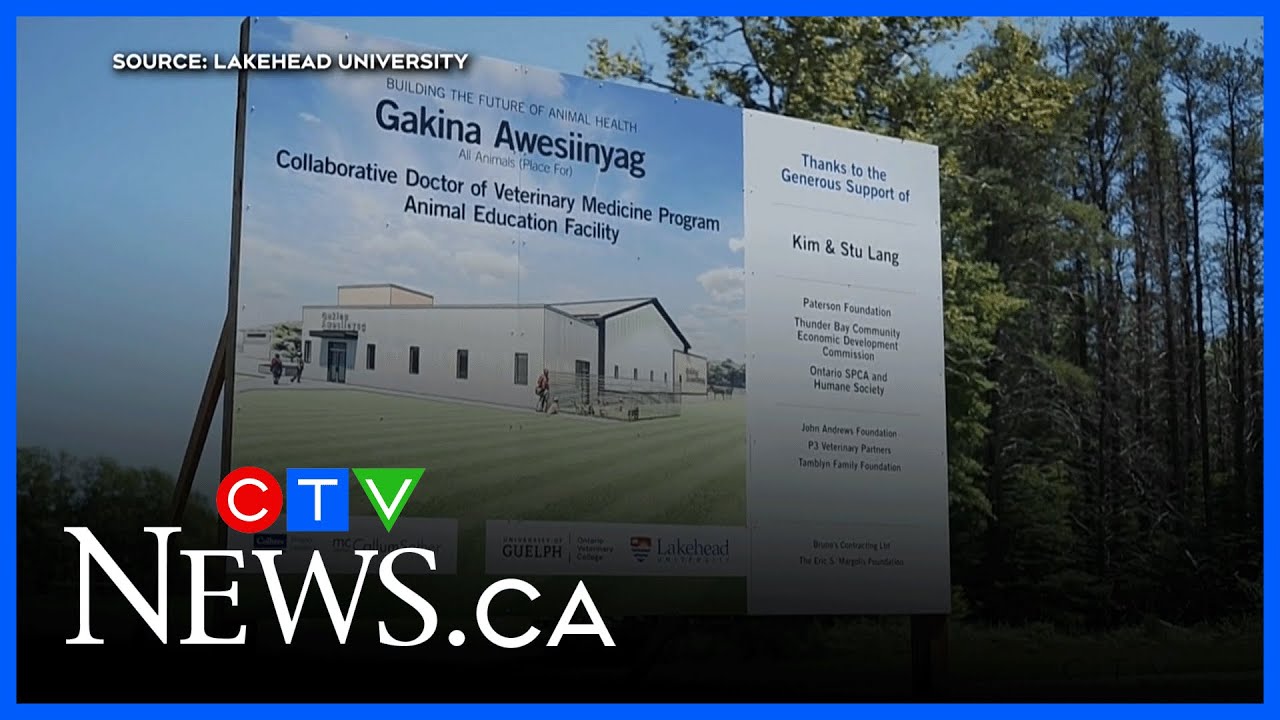 Lakehead University breaks ground on new vet school in Thunder Bay