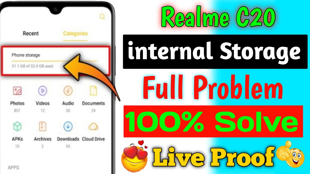 Realme C20 Storage Problem Solution | How to Solve Storage Problem in Realme C20 | Realme Device