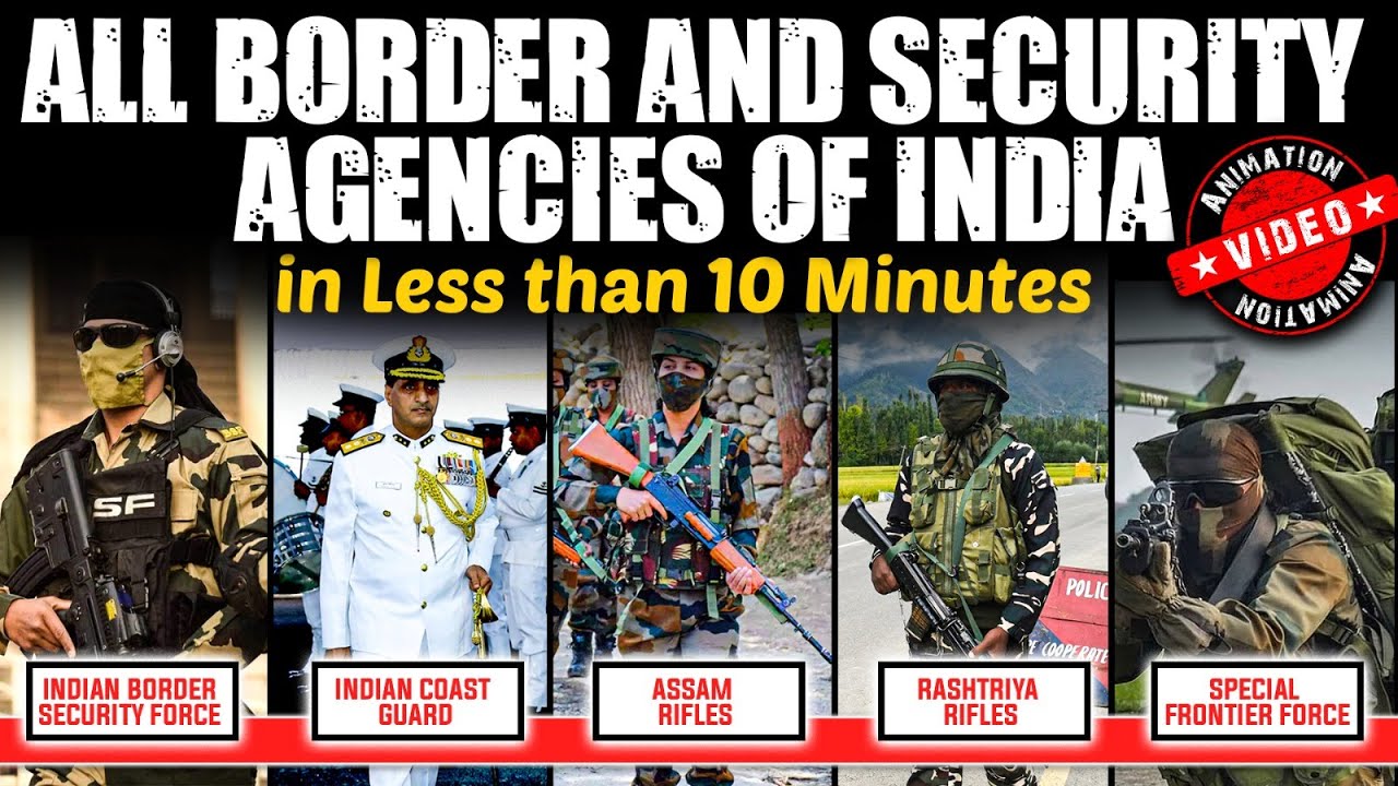 All Border Security Force & Indian Intelligence Agencies You Must Know | Animation video | OnlyIAS